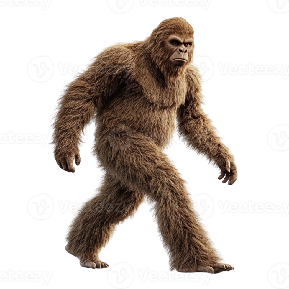A furry animal walking isolated on a transparent background png