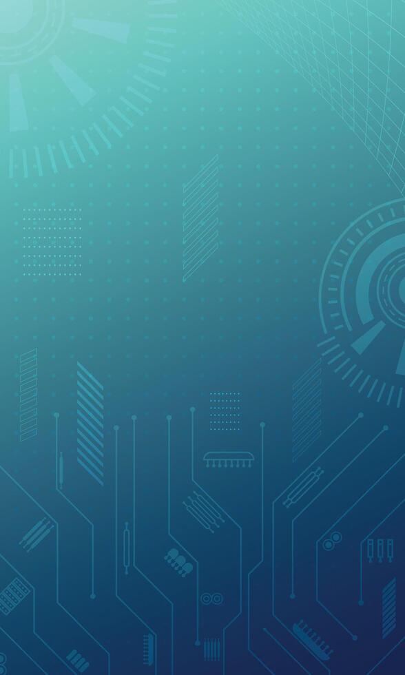 Abstract blue gradient technology digital wallpaper vector