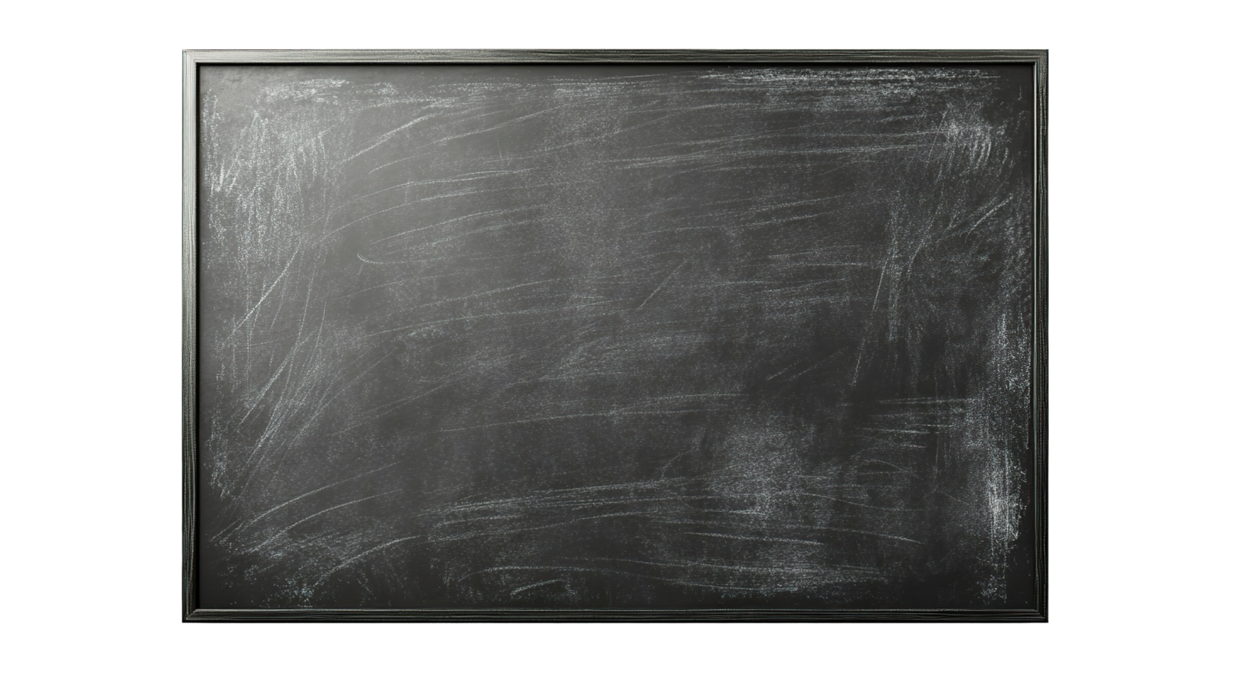 black chalkboard as element on transparent background png