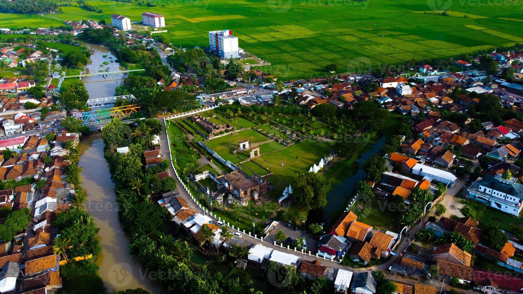 The Great Mosque of Banten stands majestically, showcasing rich history and cultural significance. Its intricate architecture and serene atmosphere reflect a deep spiritual heritage. photo