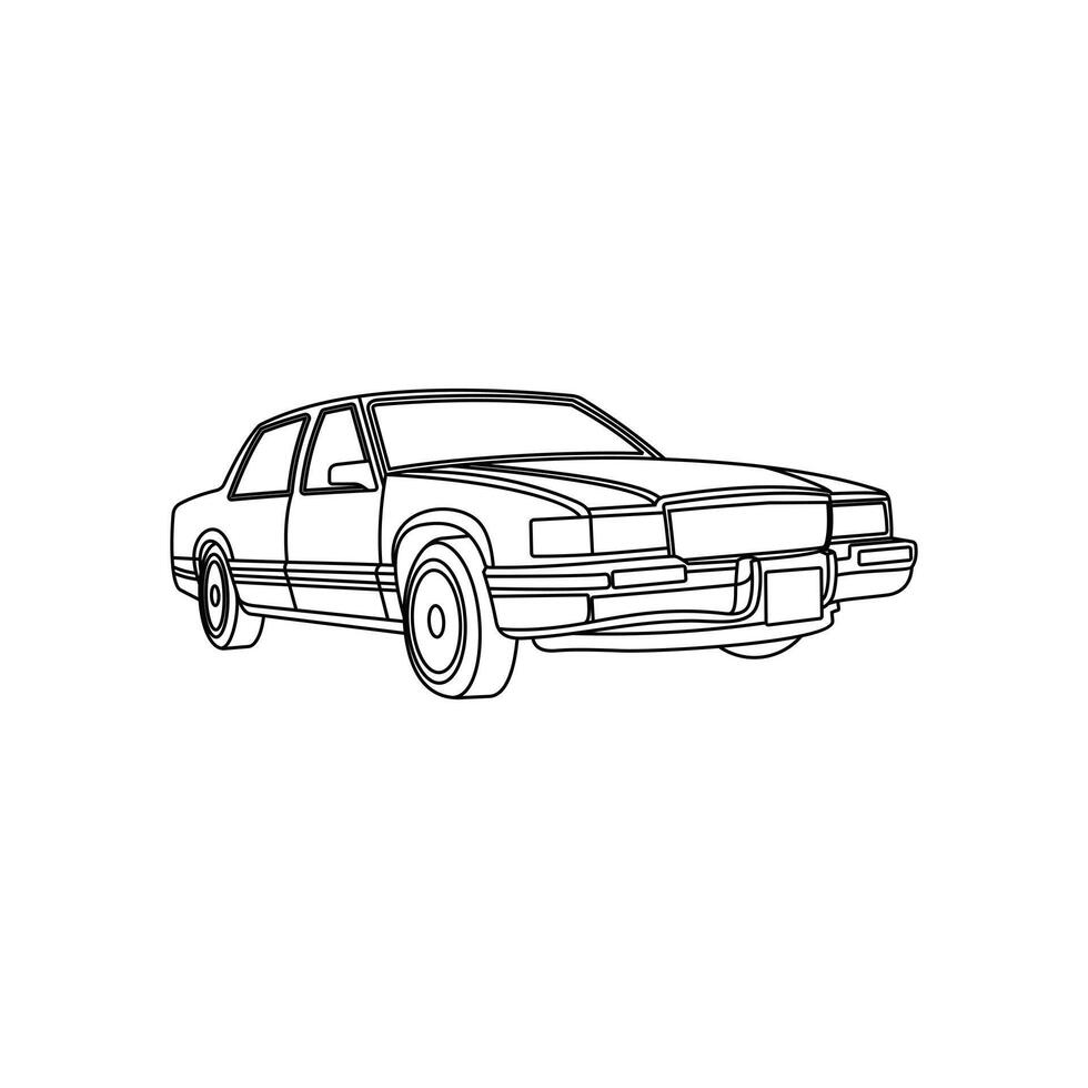 Car line modern design, car vehicle design template, on white background vector