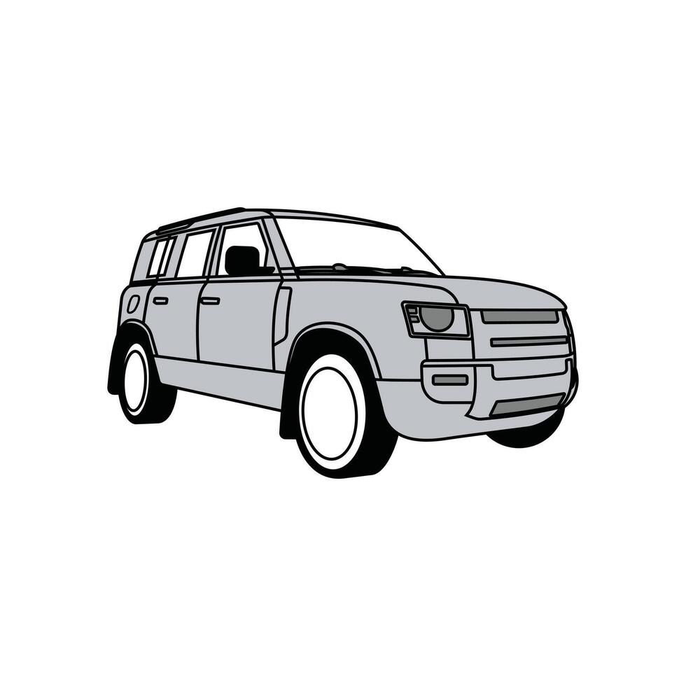 design of Car Vehicle Transportation Isolated on white background, suitable for your design vector