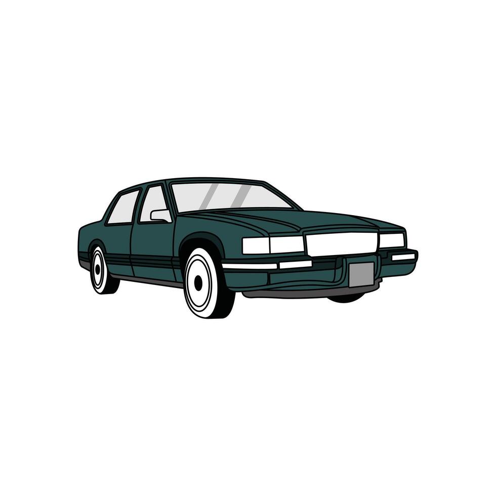 Muscle Car illustration, Vehicle Transportation Isolated on white background, suitable for your design vector