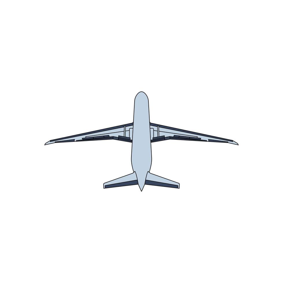 Plane Flying design template, on white background vector