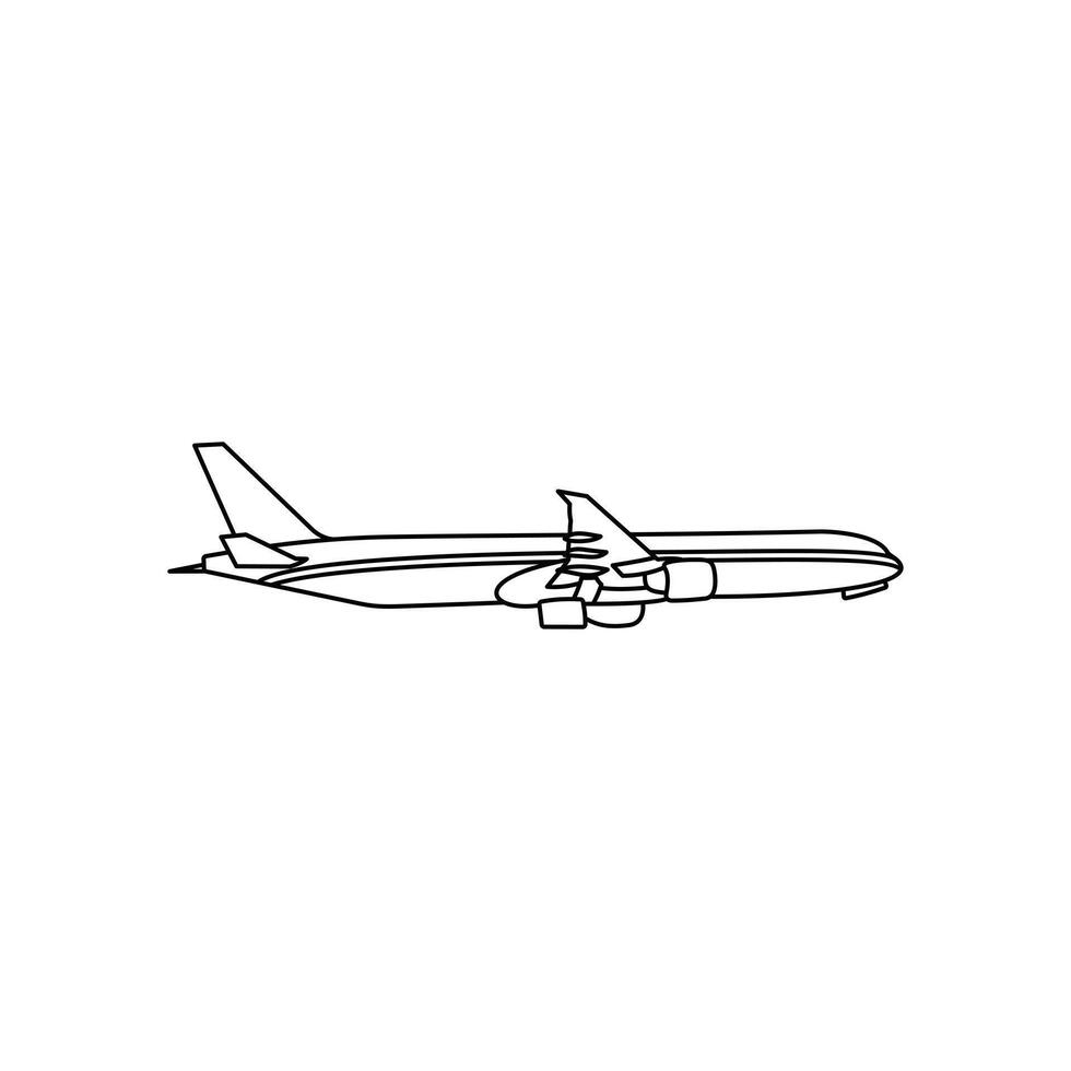 Flight Plane line design template, suitable for your company vector