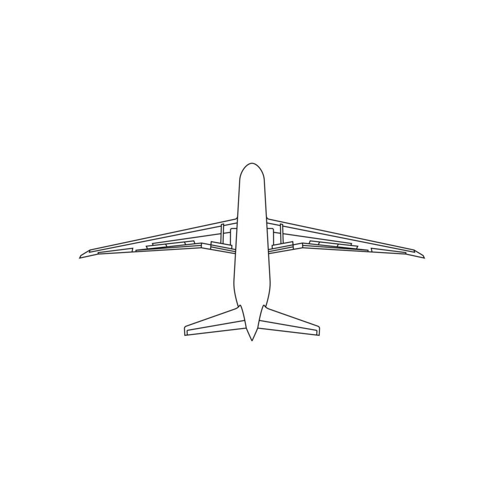 Modern Plane flying line design template, suitable for your brand and etc vector