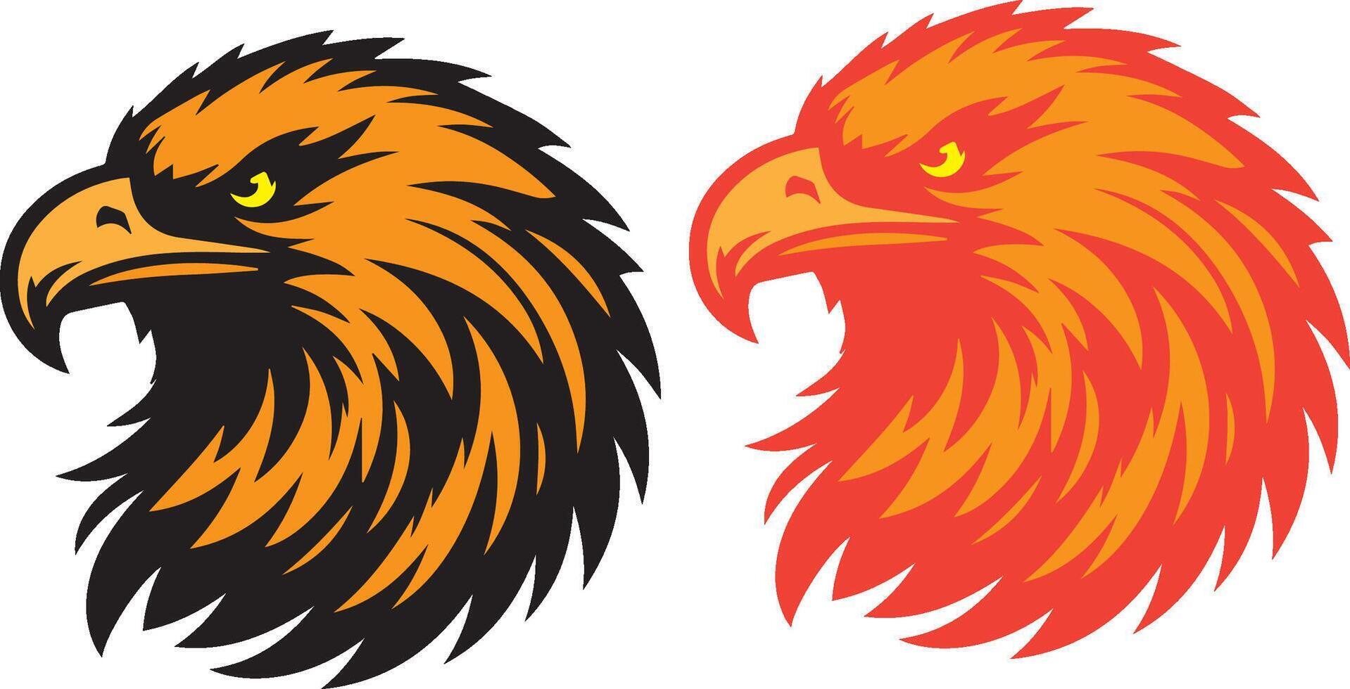 eagle design art new style logo and icon vector
