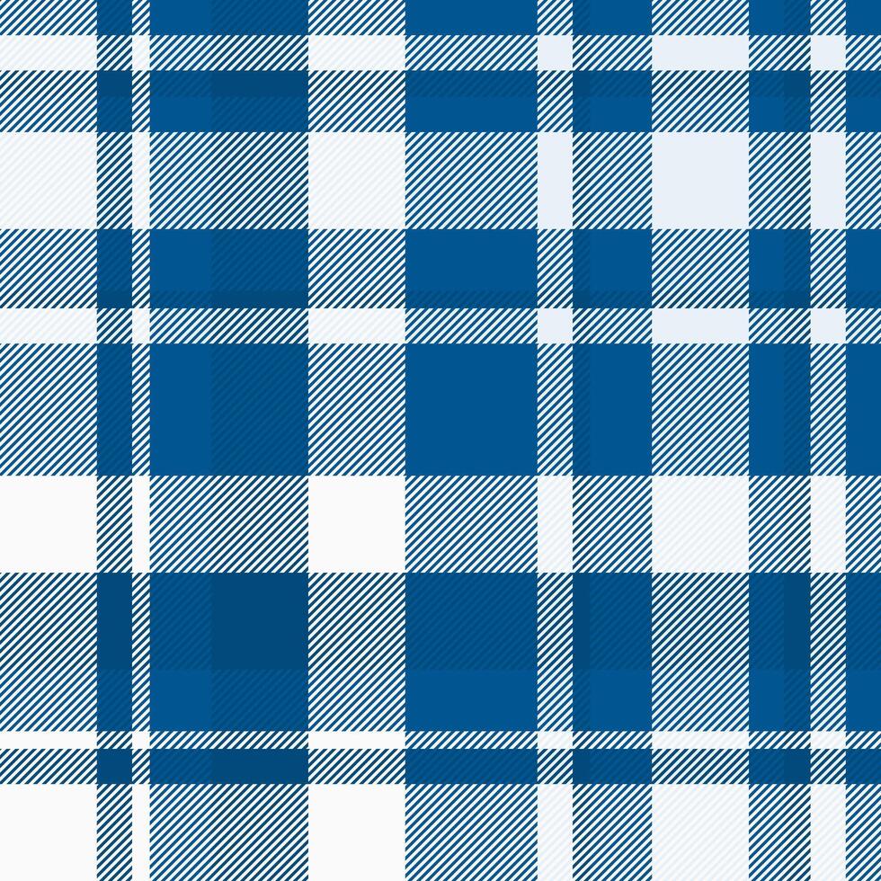 Quilt fabric tartan pattern, aesthetic textile plaid check. Gift card texture background seamless in cyan and white colors. vector