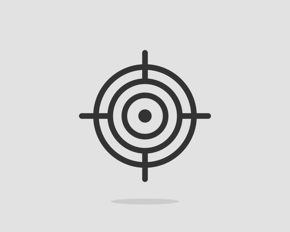 Target icon army sign vector