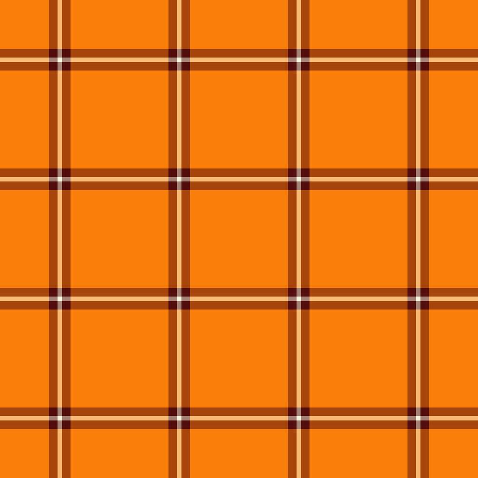 Comfortable texture tartan, site fabric check pattern. Occupation textile seamless plaid background in orange and bright colors. vector