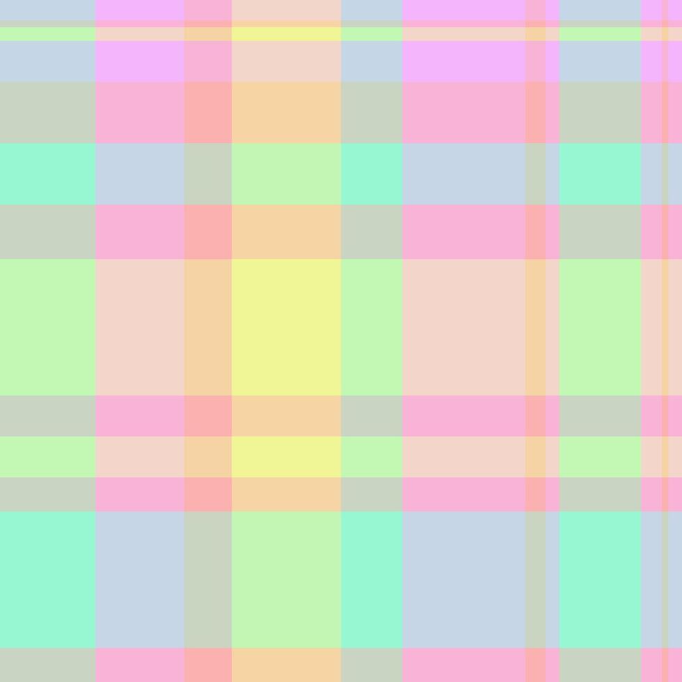 Arabic plaid textile seamless, cut out tartan check . 20s pattern background fabric texture in light and mint colors. vector