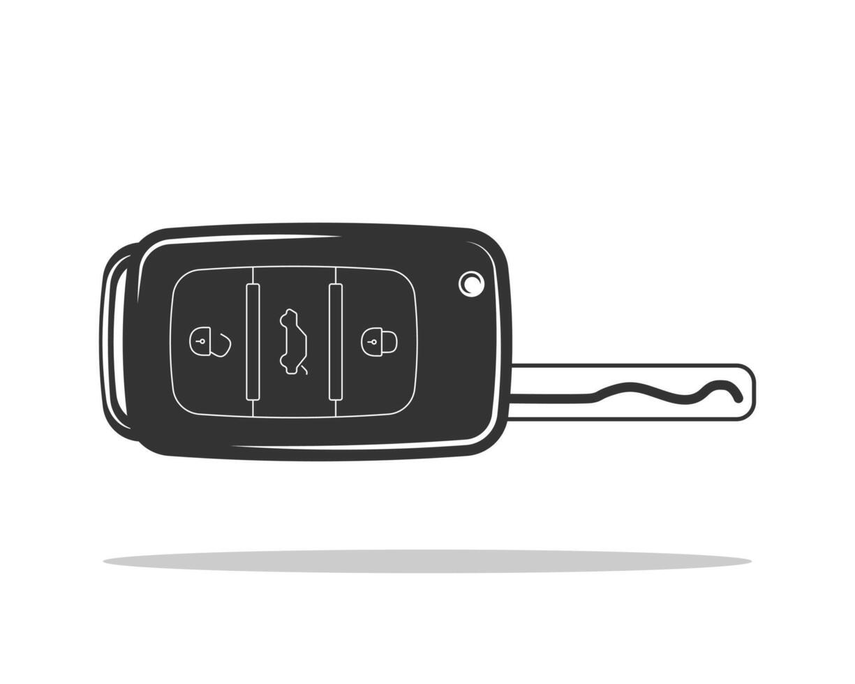 Auto key icon . Car keys symbol flat design vector