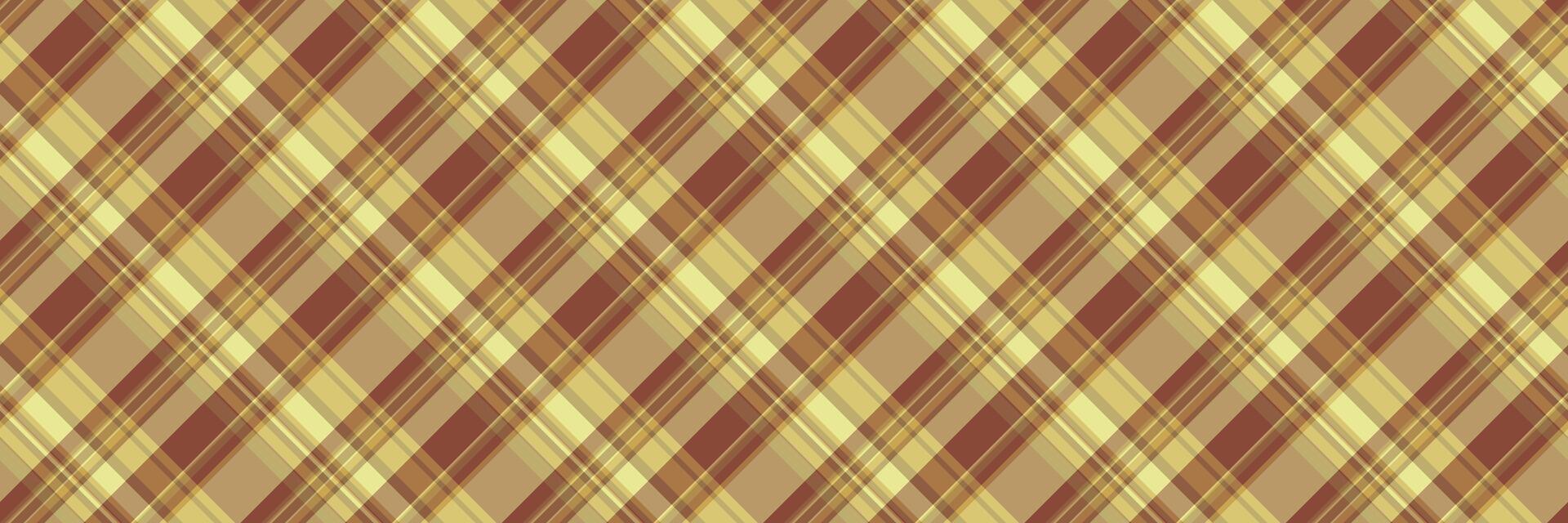 Fashioned textile plaid, tracery background texture tartan. Bag pattern seamless check fabric in yellow and orange colors. vector