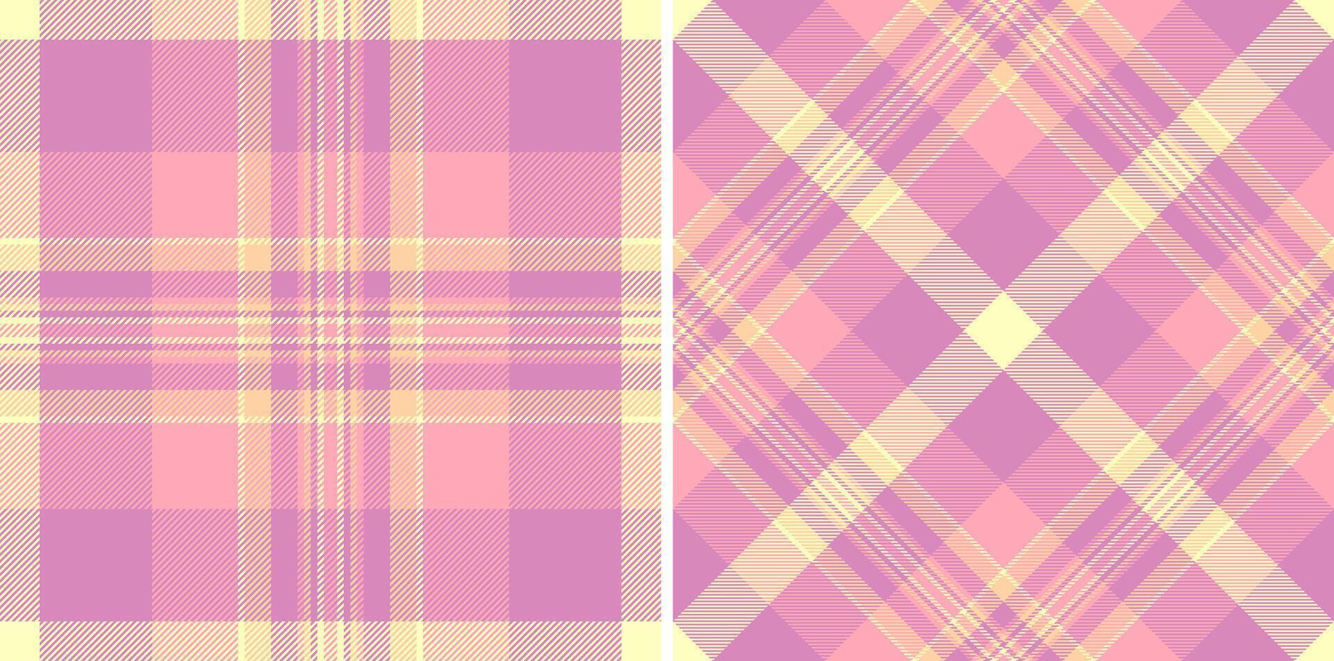 texture background of textile fabric check with a pattern tartan seamless plaid. Set in happy colors for modern carpets stylish living rooms. vector