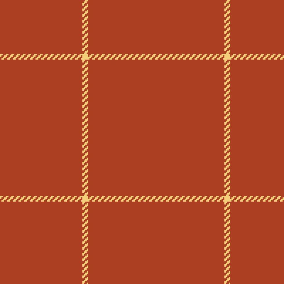Postcard tartan fabric textile, cute background pattern plaid. Girly texture check seamless in red and amber colors. vector