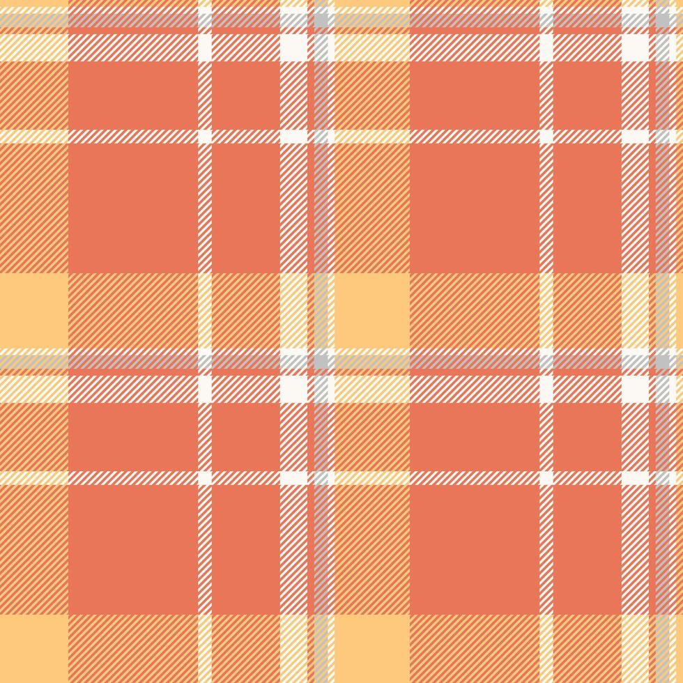 Presentation plaid check, tradition texture textile seamless. Dogtooth tartan background pattern fabric in red and amber colors. vector