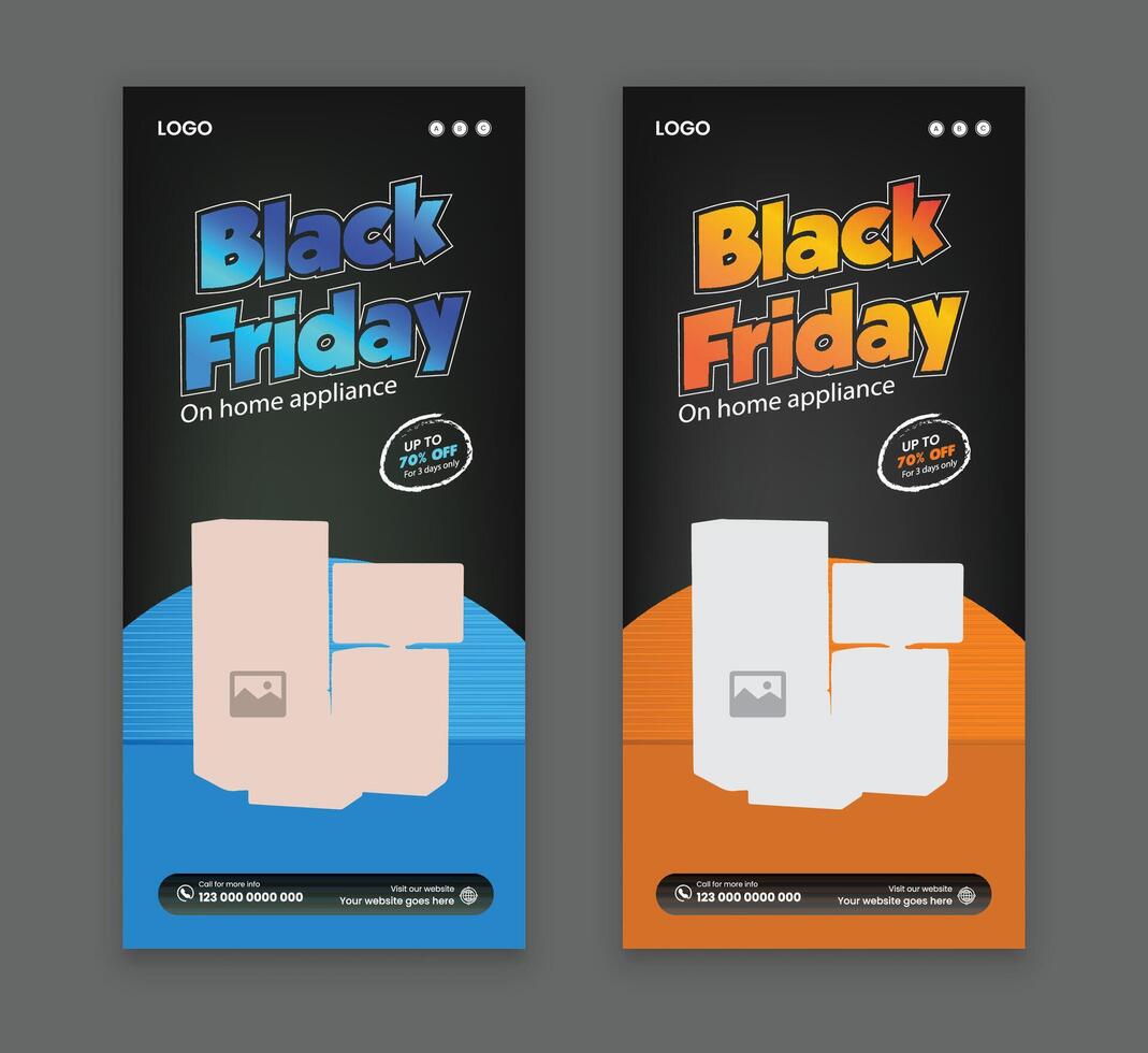 Mega Sale offers home appliance ad handbill design templates vector