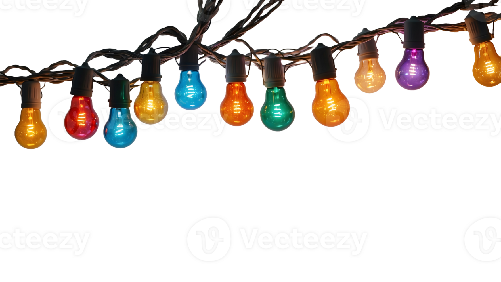 Holiday LED String Lights in Festive Colors, Perfect for Seasonal Product Covers and Warm Decorative Ambiance png