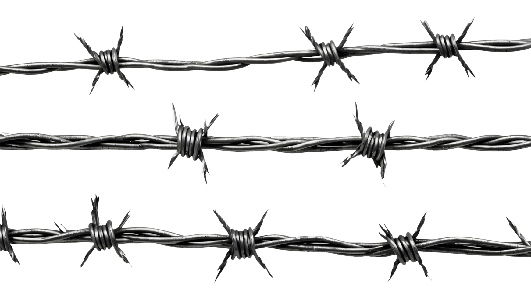 Rustic Barbed Wire Strand Isolated on Transparent Background Perfect for Product Banners and Marketing Themes png