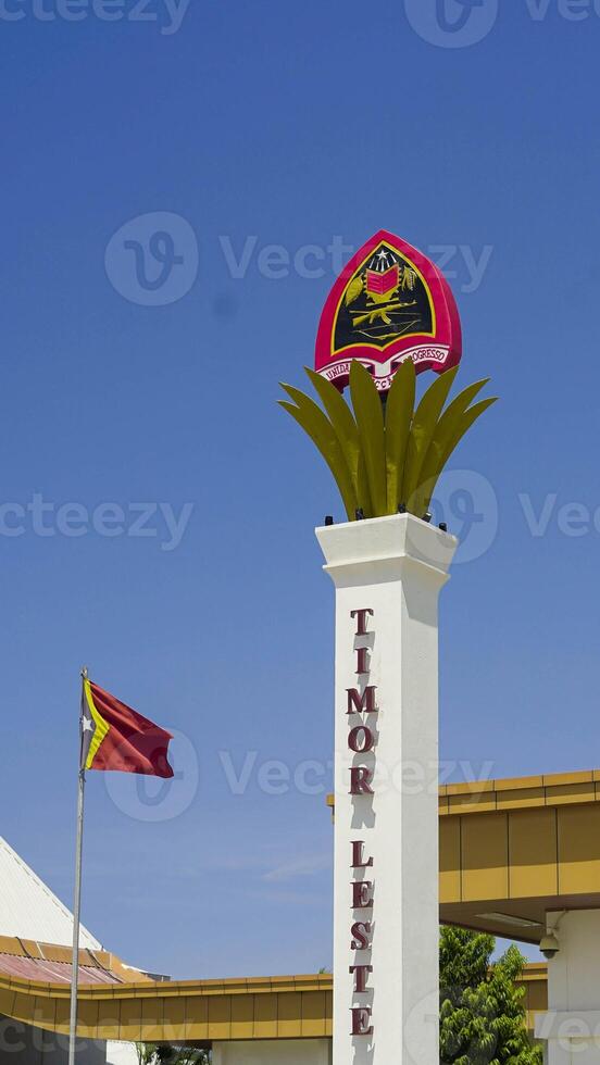 Border crossing from Indonesia into Timor-Leste near Dili, East Timor. photo