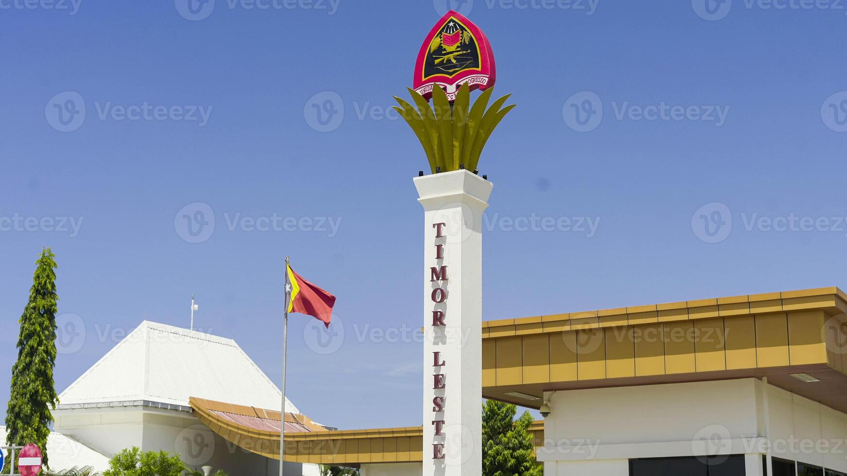 Border crossing from Indonesia into Timor-Leste near Dili, East Timor. photo