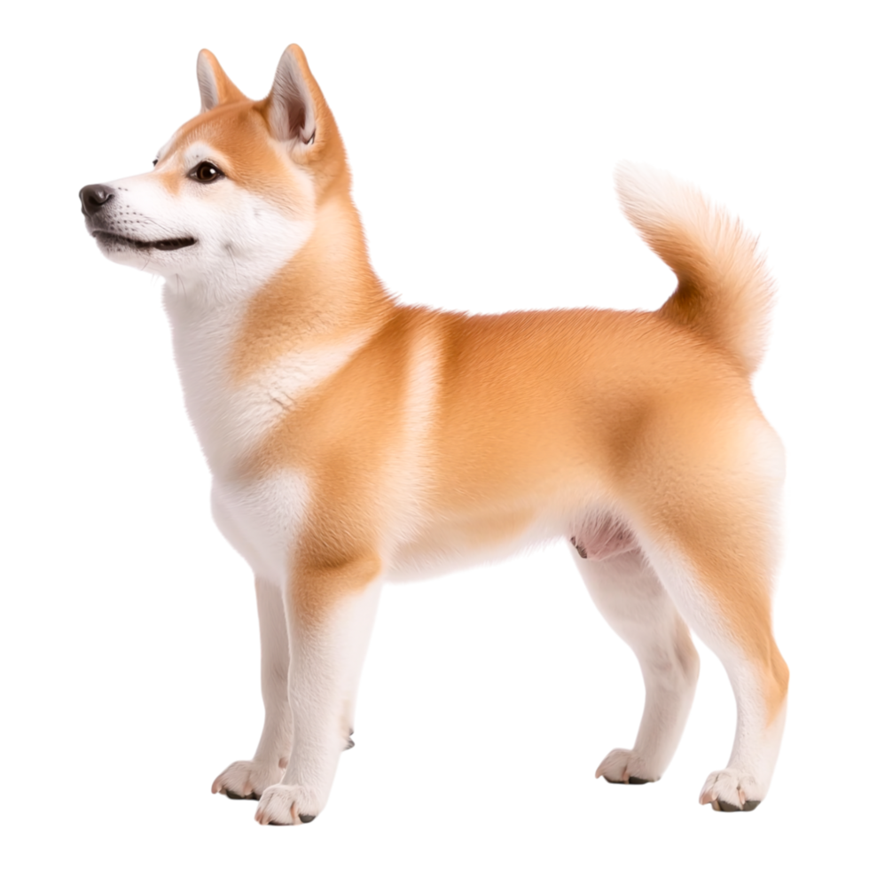 Shiba Inu Dog in Profile View png