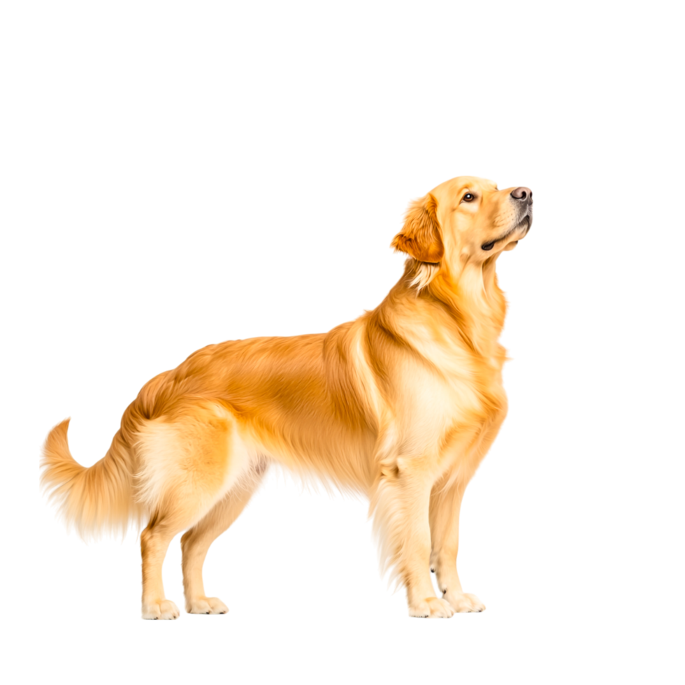 Noble Golden Retriever Posing Gracefully png