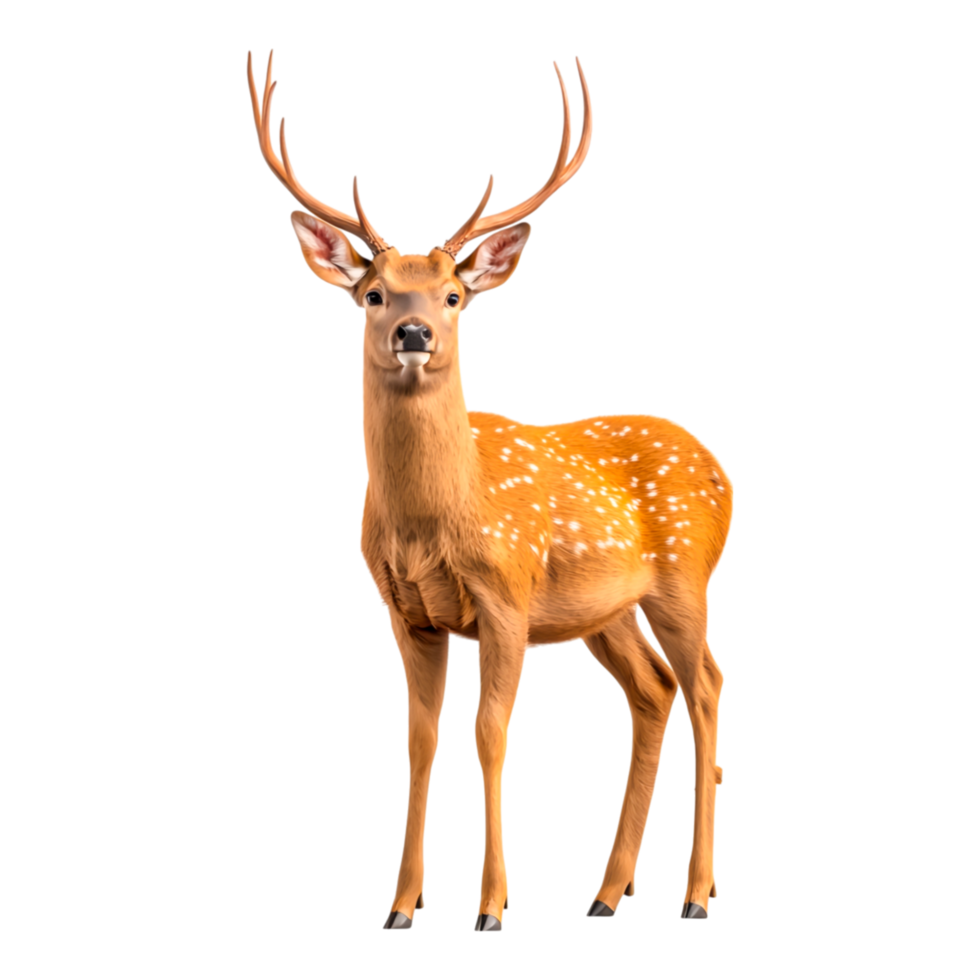 Graceful Deer Standing in Natural Habitat png