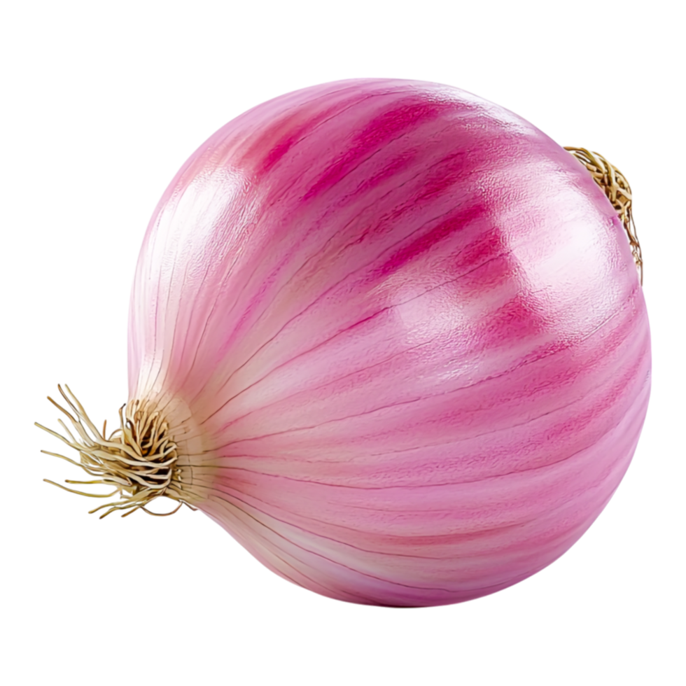 Fresh Pink Onion with Smooth Surface and Vibrant Color png