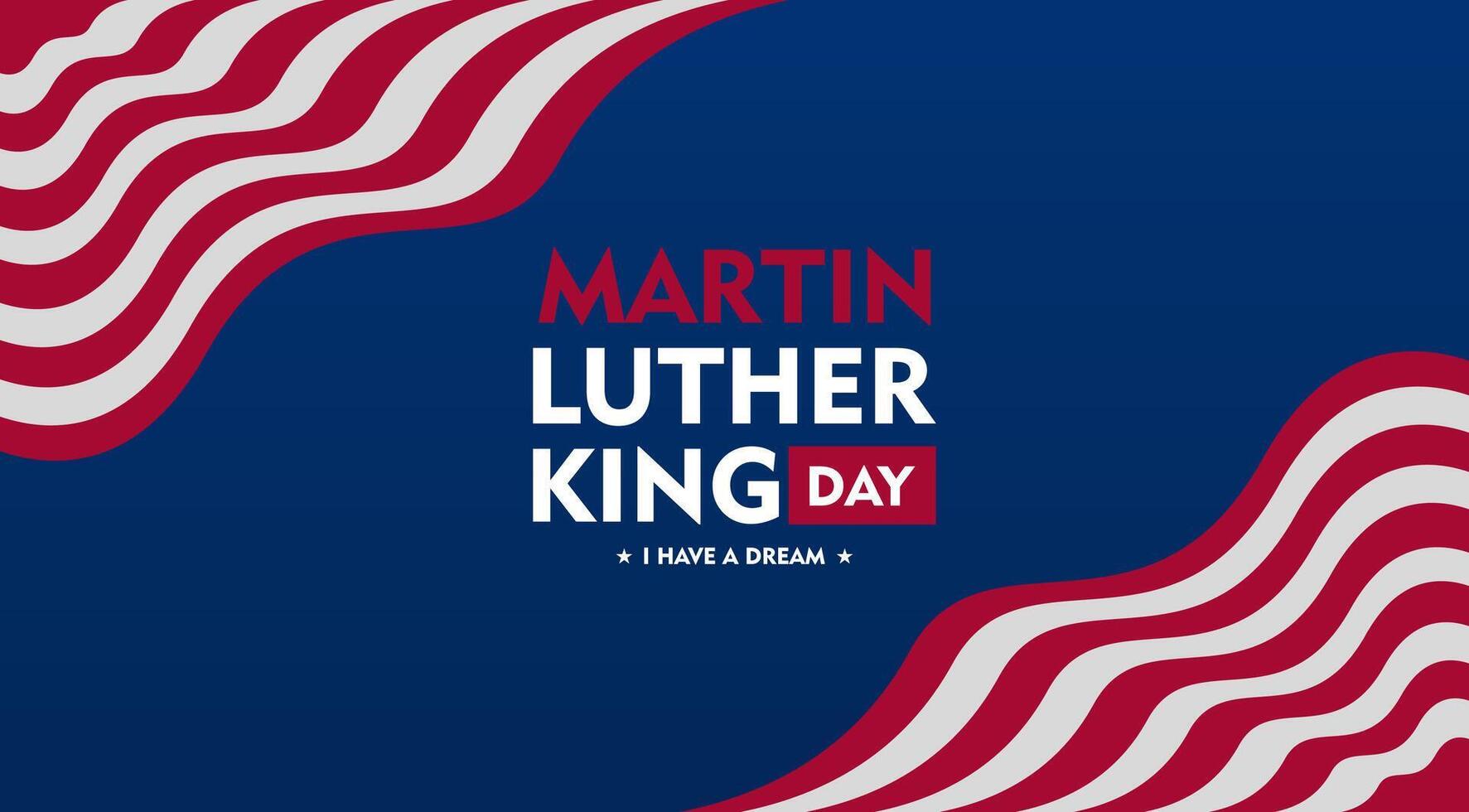 martin luther king day background vector