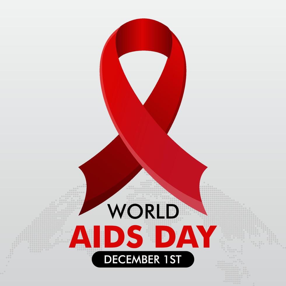 world aids day concept illustration vector