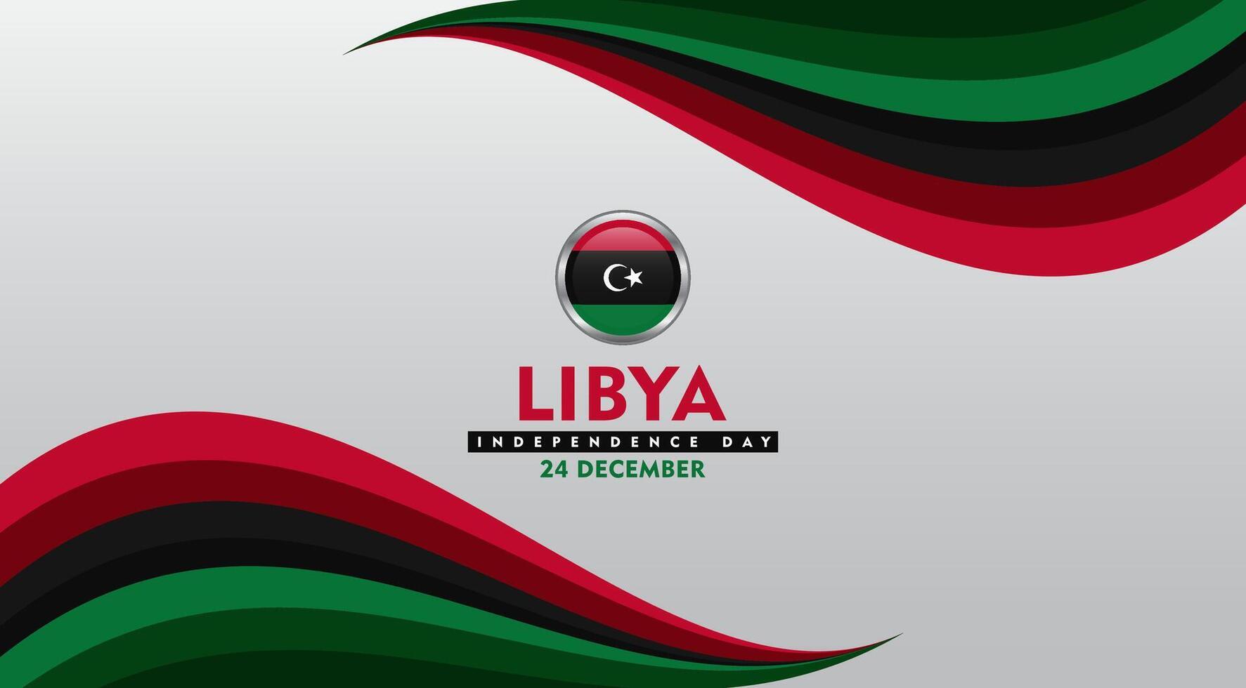 libya independence day background vector