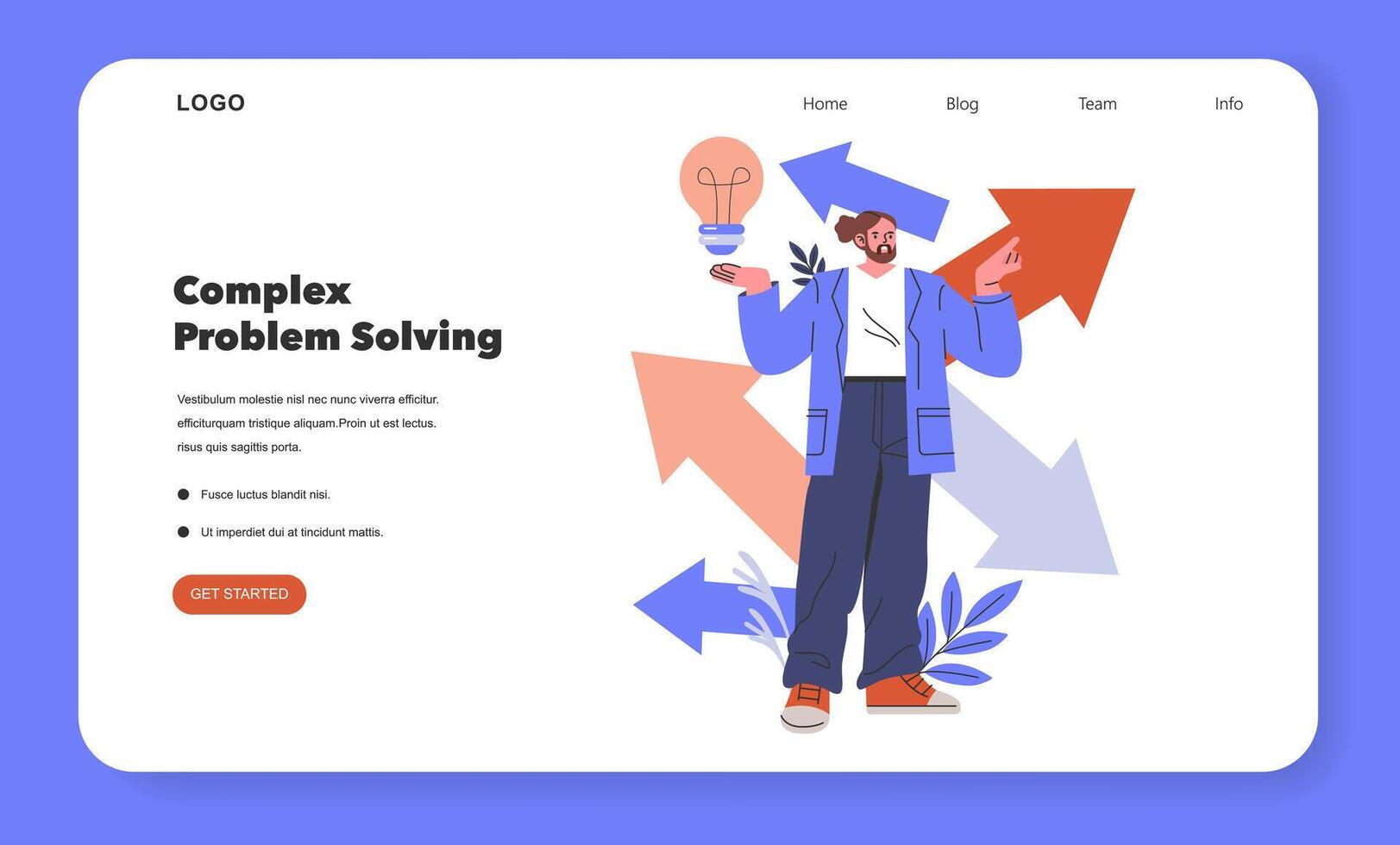 Cognitive Bias. Flat Illustration vector