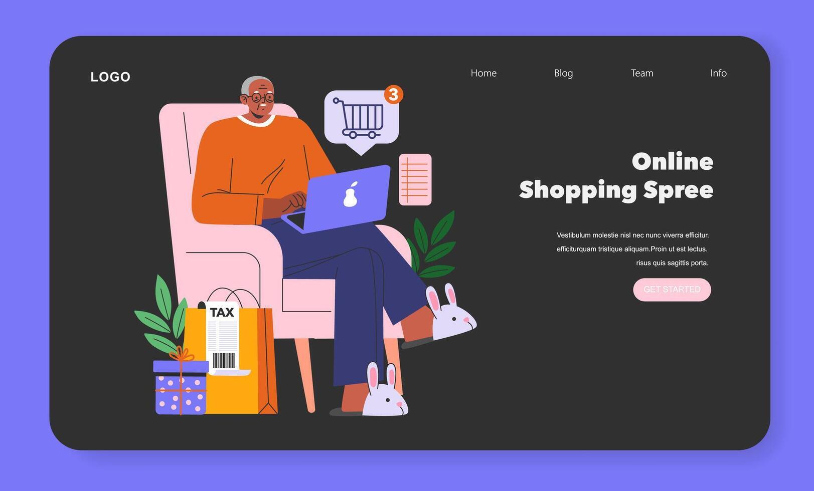 Cyber Monday. Flat Illustration vector