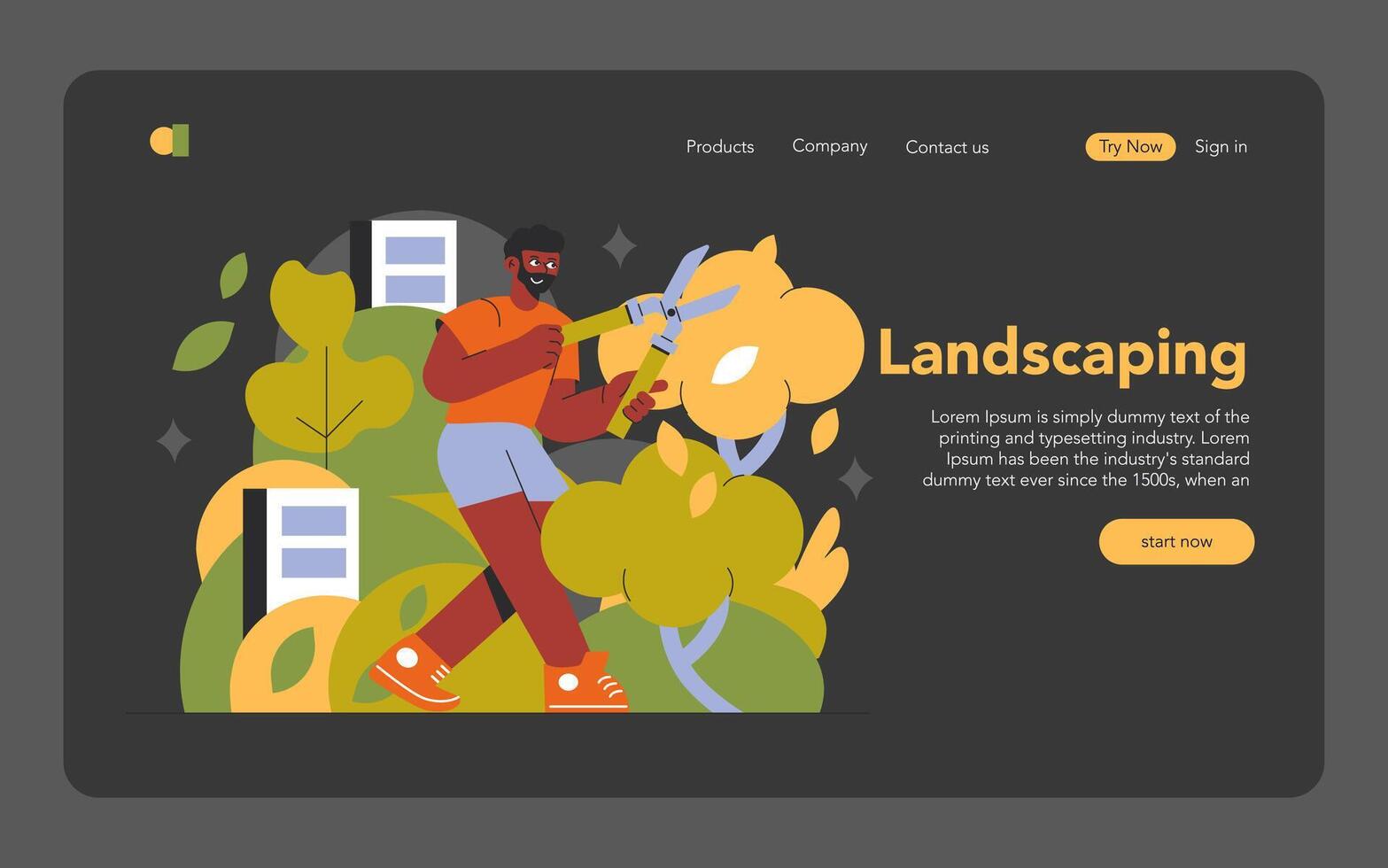 Working Professions. Flat Illustration vector