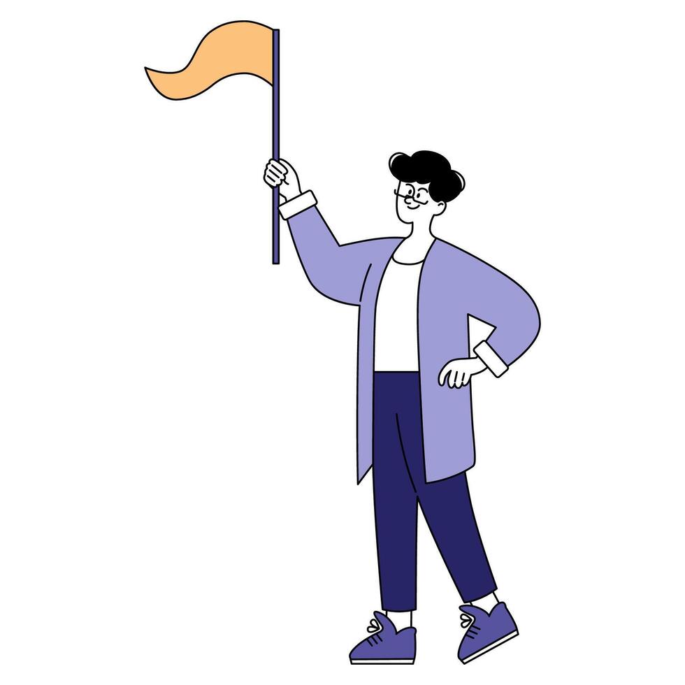 Businessman. Flat Illustration vector