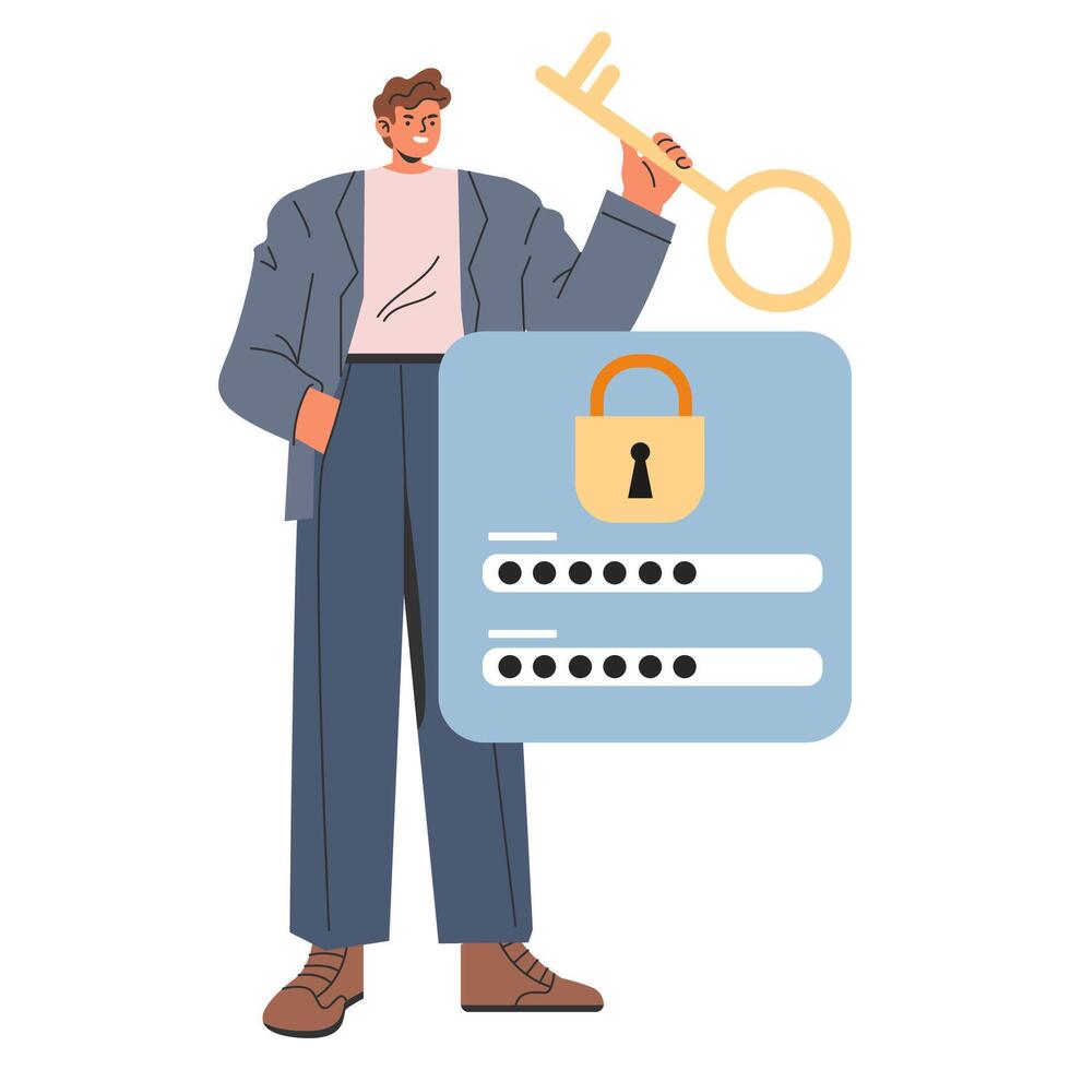 Businessman. Flat Illustration vector