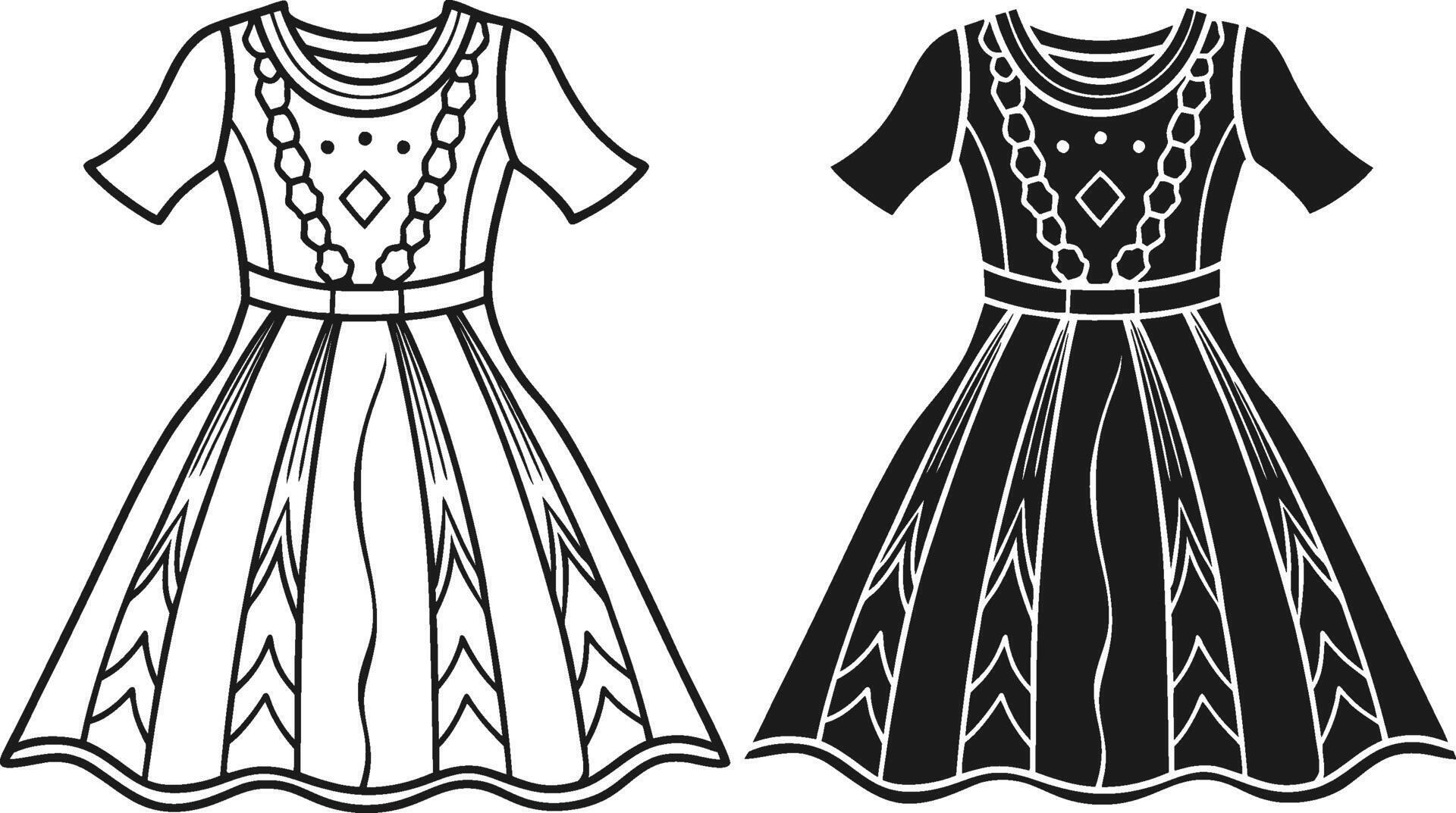 Effortless Boho Dress Design 52681587 Vector Art at Vecteezy