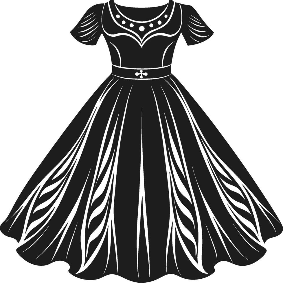 Chic Boho Silhouette Sketch vector