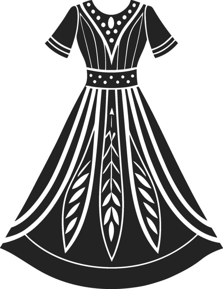 Subtle Boho Silhouette vector