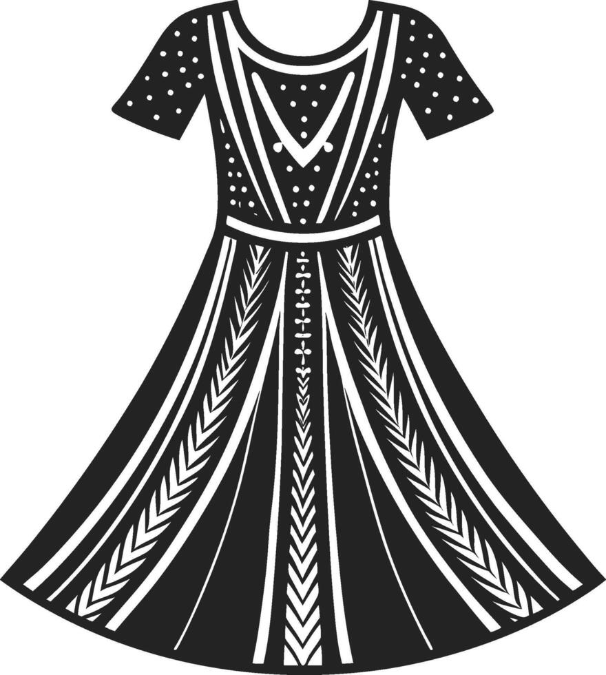 Frill Flow Boho Sketch vector