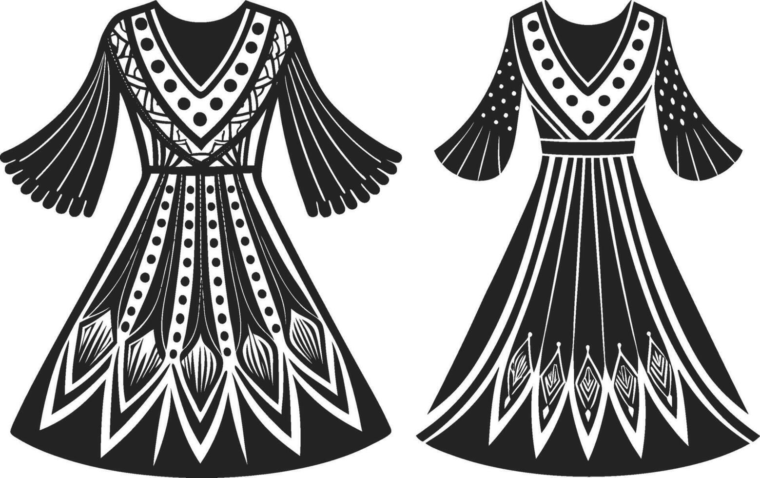 Rustic Charm Boho Silhouette vector
