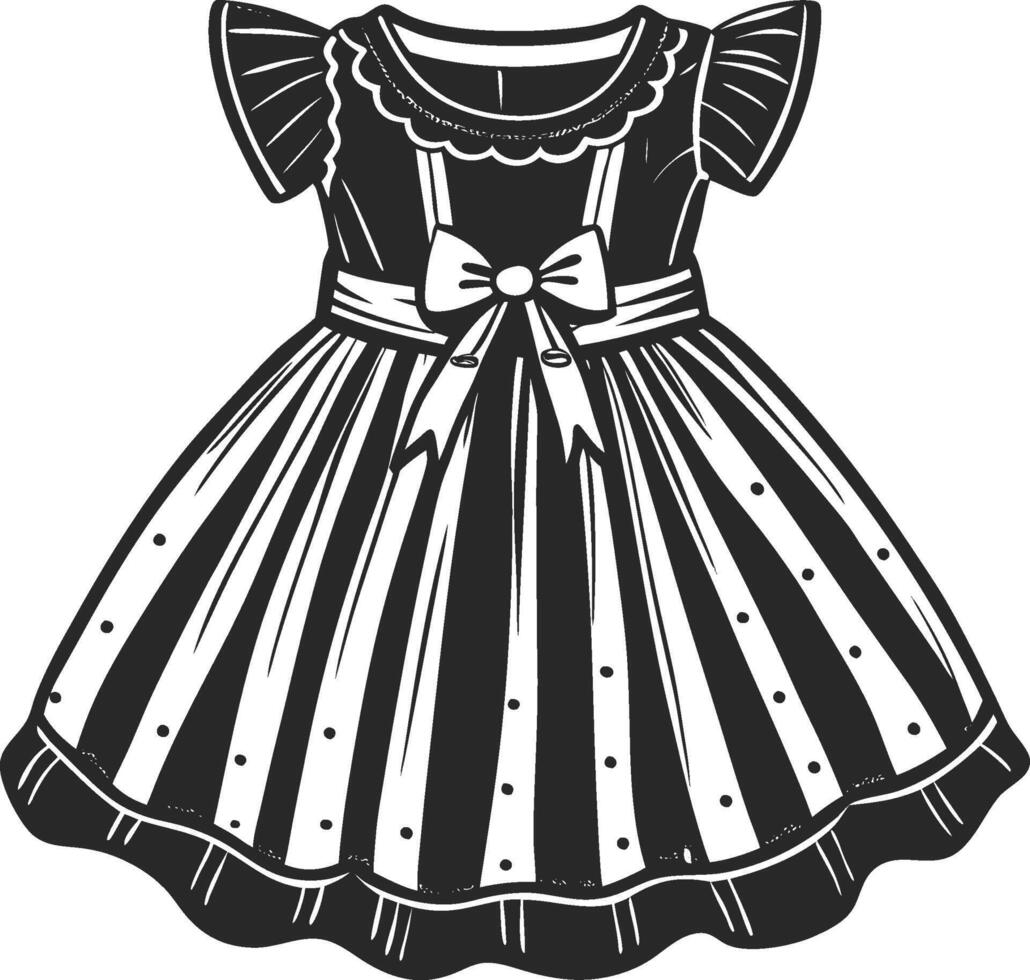 Elegant Babydoll Silhouette Design vector