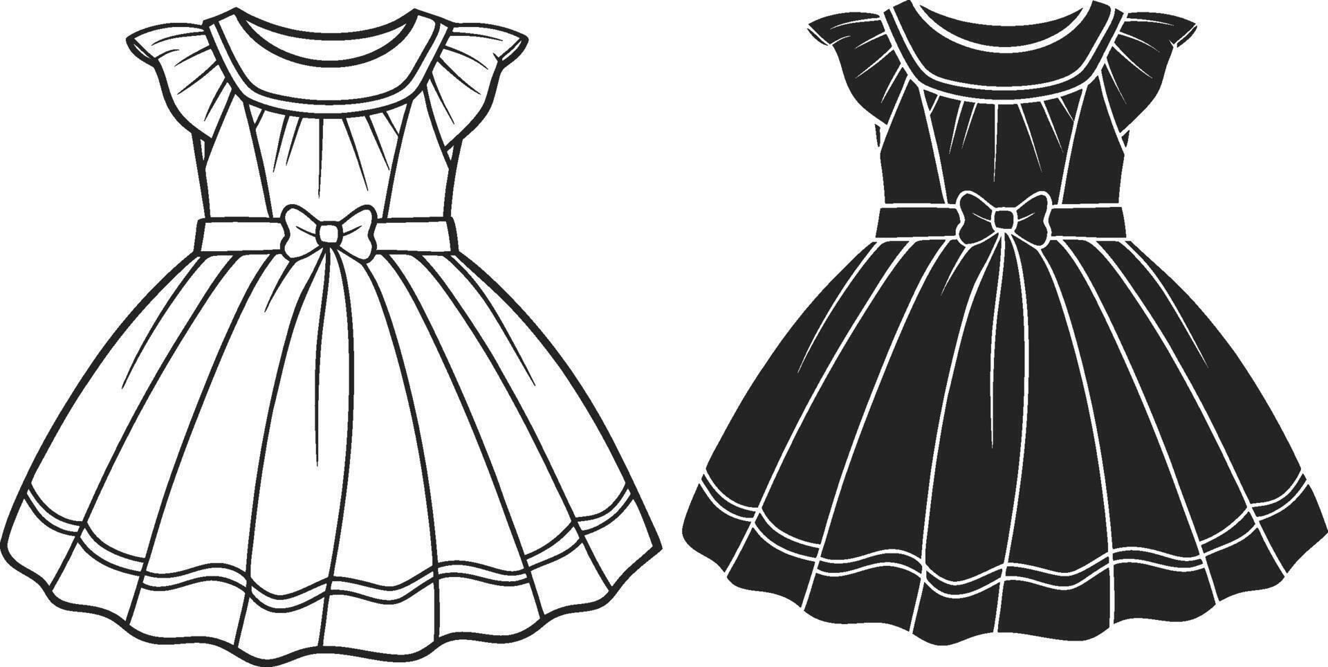 Soft Silhouette Babydoll Art vector
