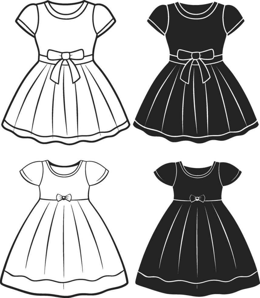 Sweet Ruffle Babydoll vector