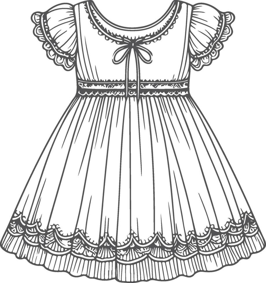 Subtle Babydoll Outline vector