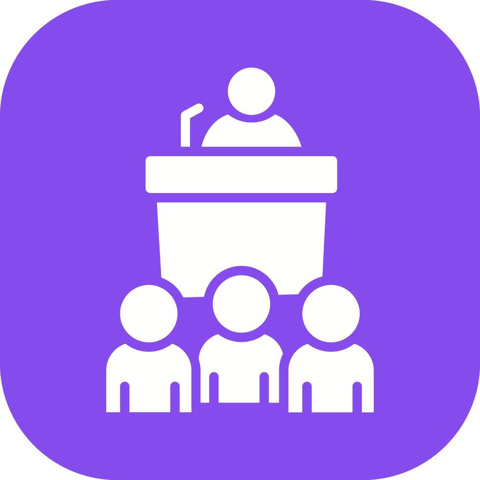 Press Conference Icon Design vector
