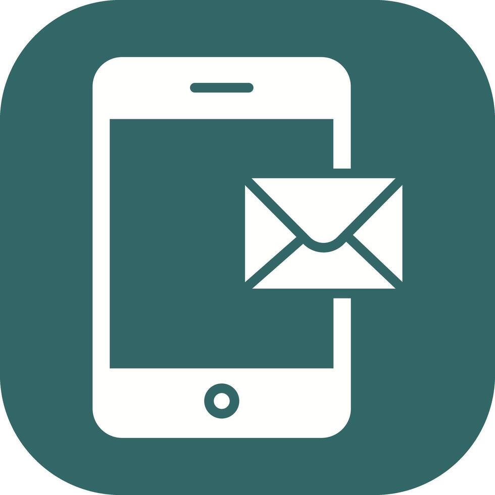 Mobile E-mail Icon Design vector