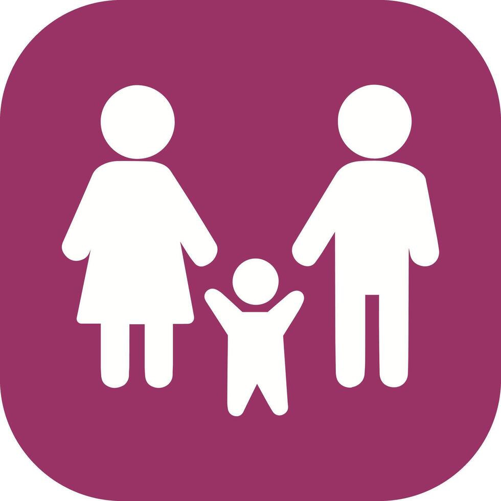 Family Photo Icon Design vector