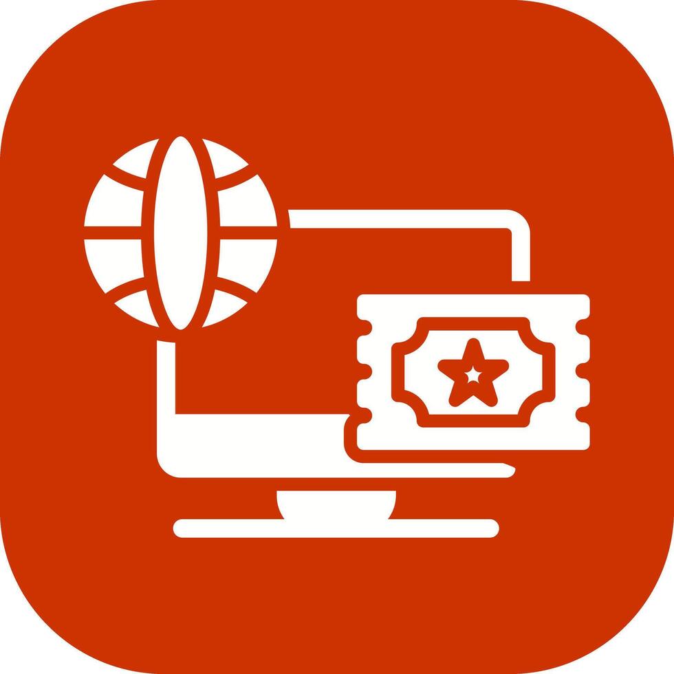 Ticket System Icon Design vector